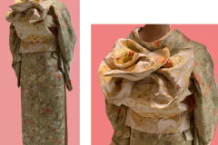 ご友人の結婚式に華やかな変わり結びで