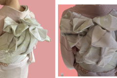 ご友人の結婚式に訪問着にも振袖にも合う代わり結びで